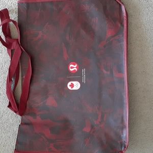 Large Lululemon Reusable Red Tote Bag (1)